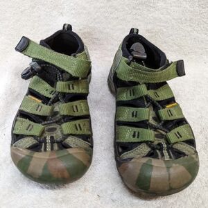 Keen Kids Green Camouflage Sandals